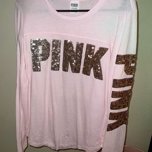 Woman’s small long sleeve Victoria secret’s pink T-shirt